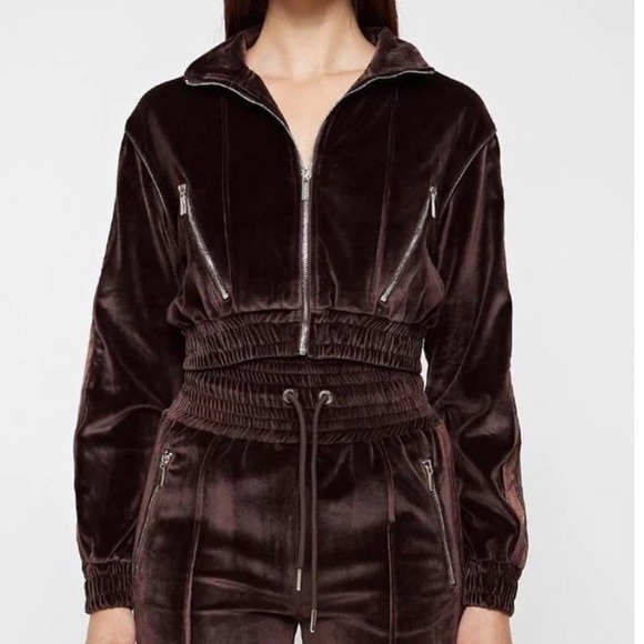 Maniere De Voir Other - Black velour tracksuit